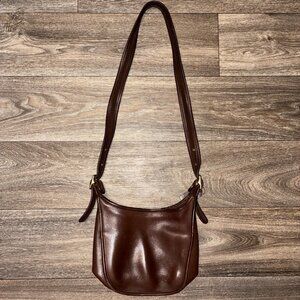 Vintage Coach Janice Legacy Shoulder Bag Cross 9950 Brown Leather